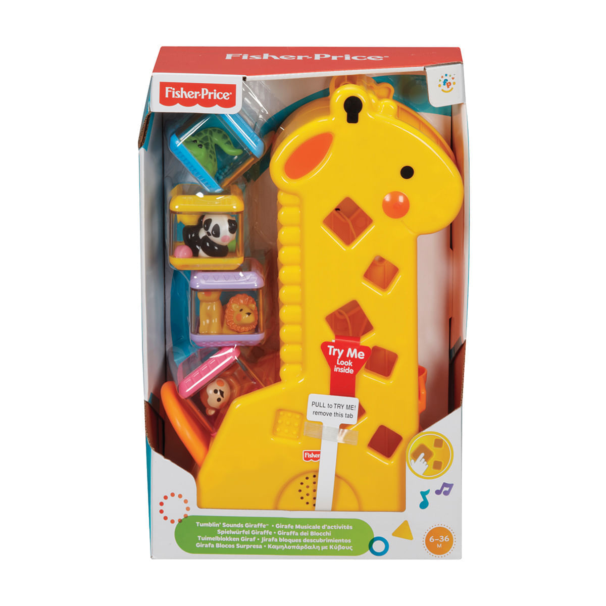 Girafa com Blocos 5 Peças Fisher Price B4253