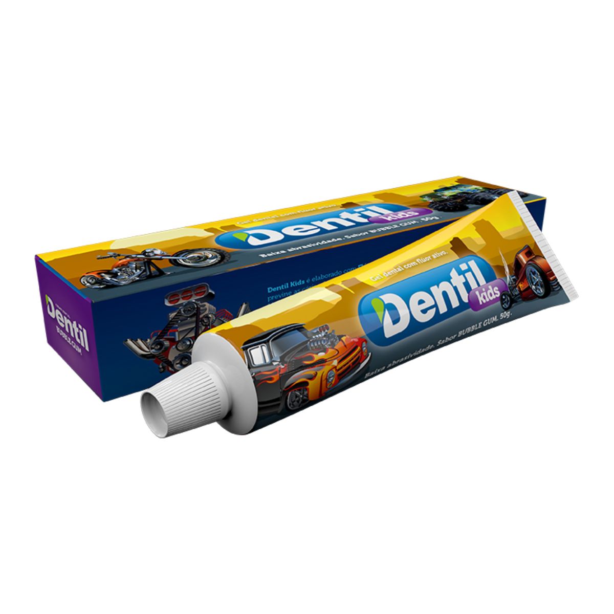 Creme Dental Dentil Kids Bubble Gum Com 50g