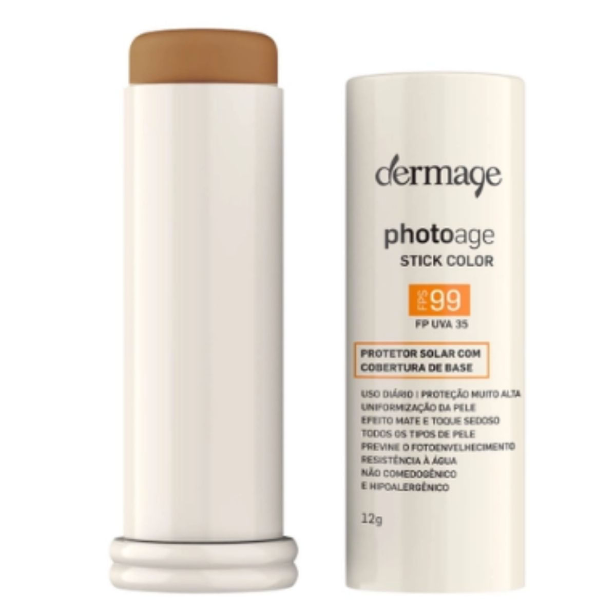 Deramge Photoage Stick Color Fps 99 Cor Médio Intenso 12 g