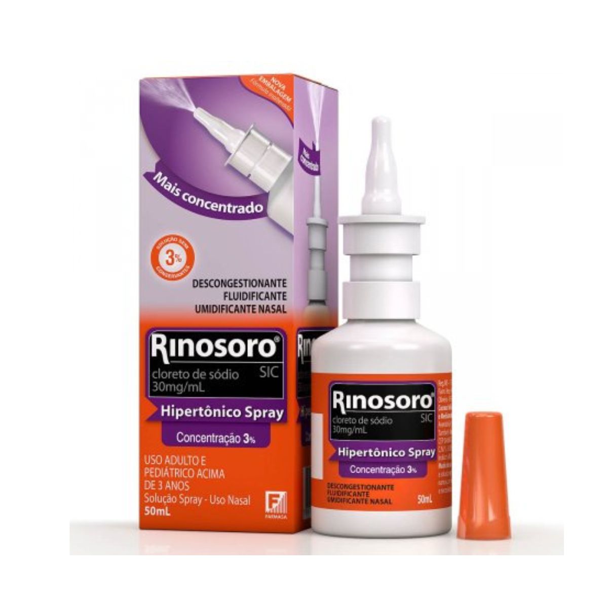 Descongestionante Nasal em Spray Rinosoro Sic 50 ml