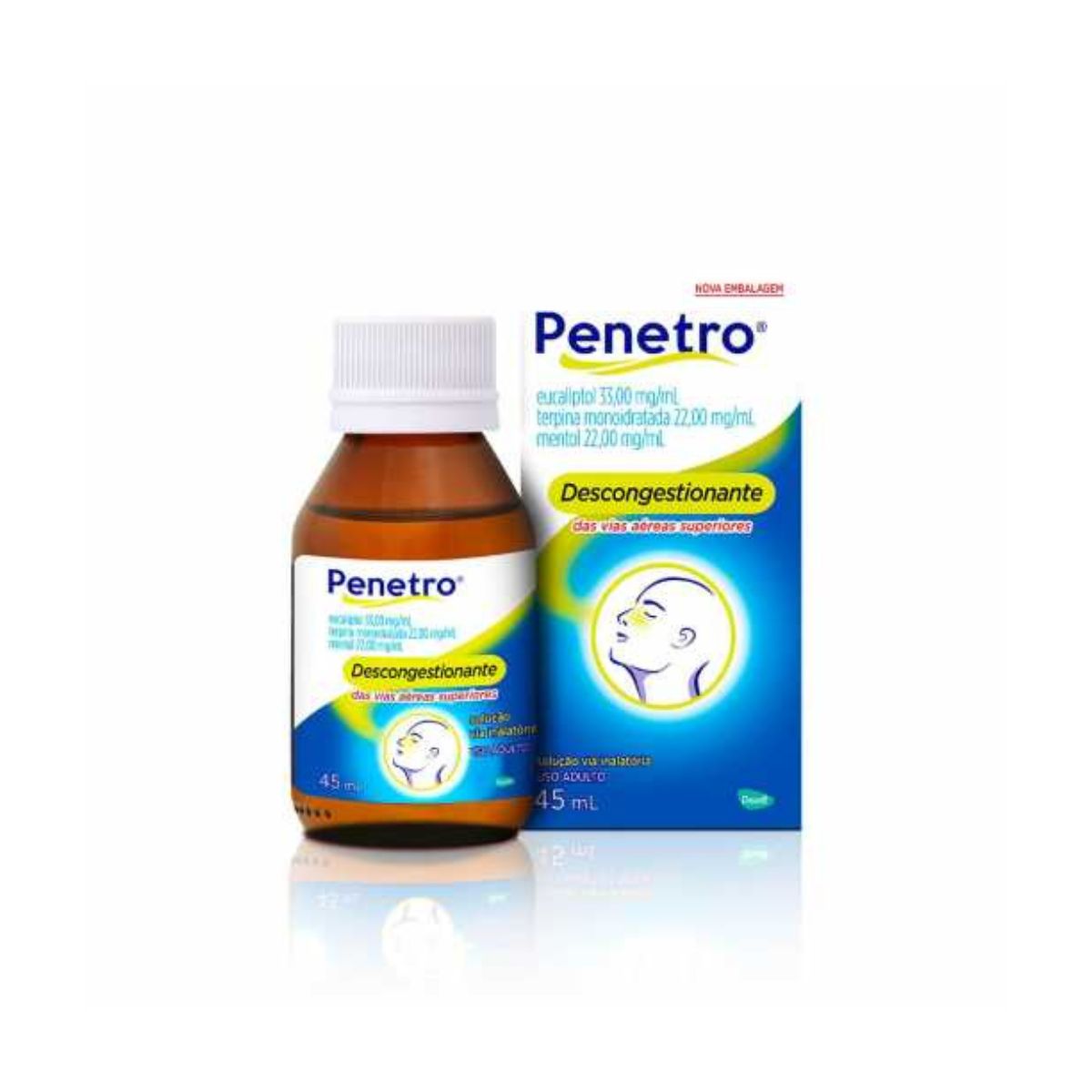 Descongestionante Nasal Penetro Solução via Inalatória 45 ml