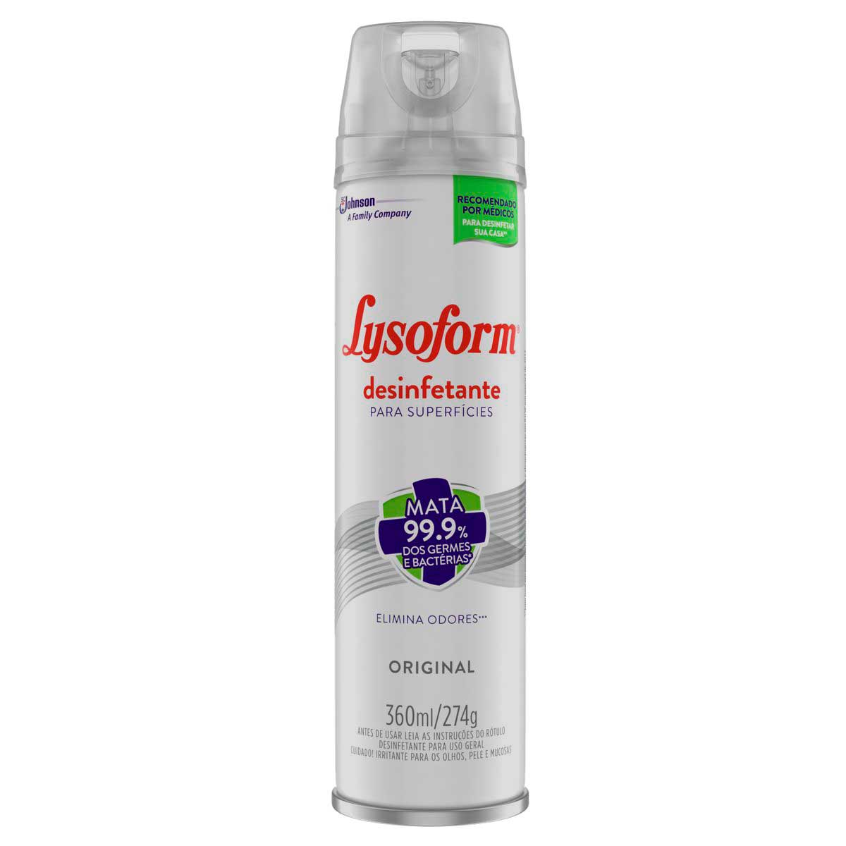 Desinfetante Aerossol Lysoform original 360 ml