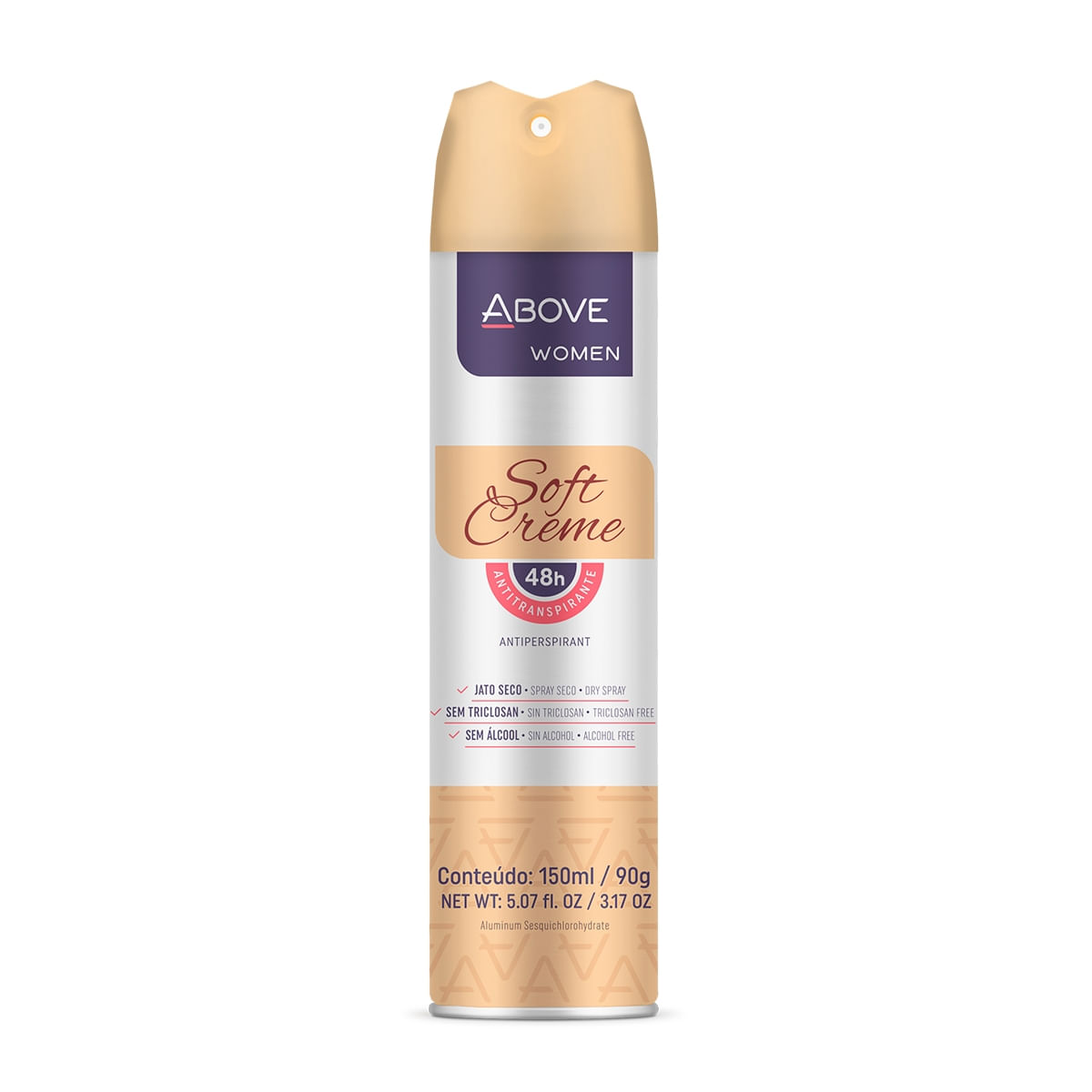 Antitranspirante Aerosol Above Soft Creme Feminino 150 ml