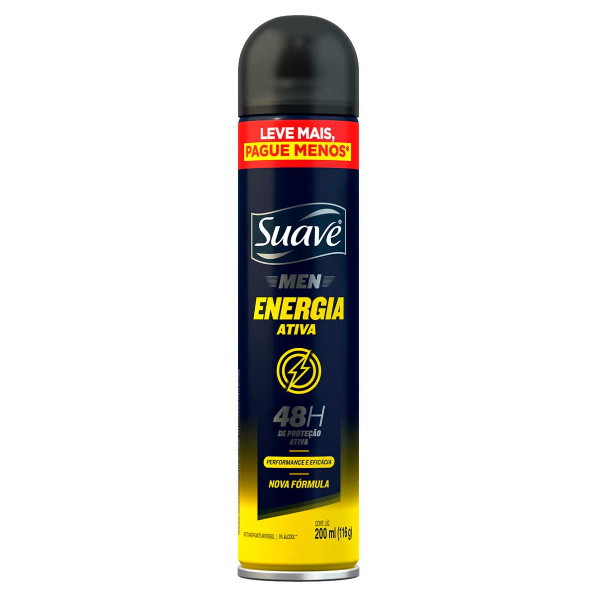 Desodorante Aerossol Suave Men Energia Ativa 200ml Leve Mais Pague Menos