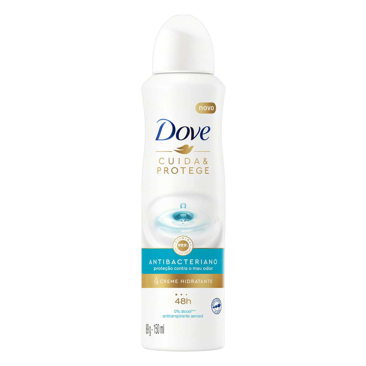 Antitranspirante Aerossol Antibacteriano 48h Dove Cuida &amp; Protege 150 ml