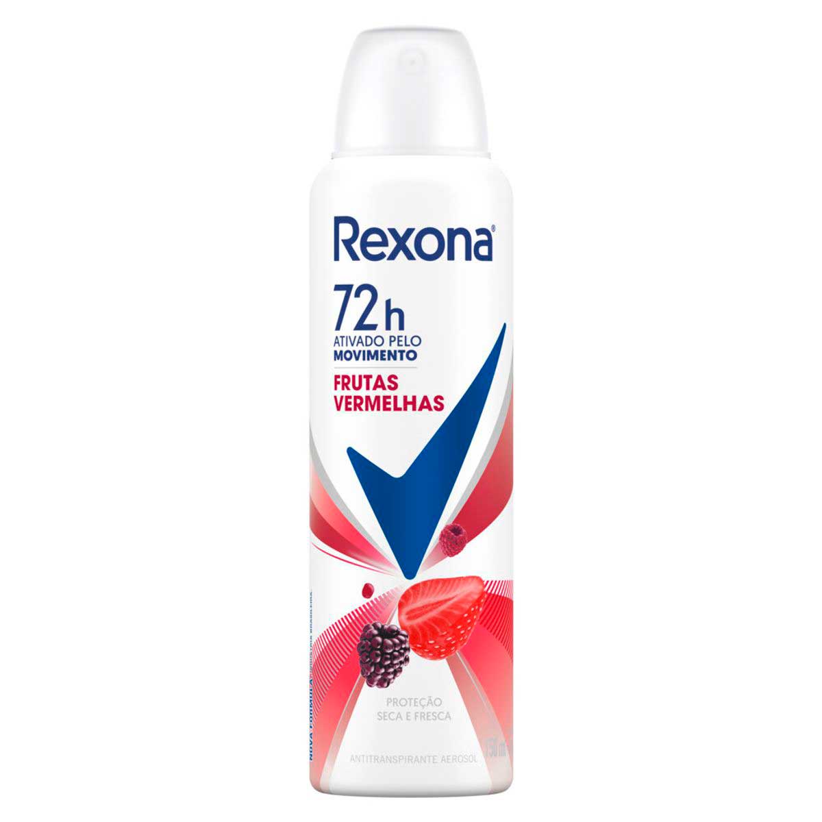 Desodorante Antitranspirante Aerosol Rexona Feminino Frutas Vermelhas 150ml