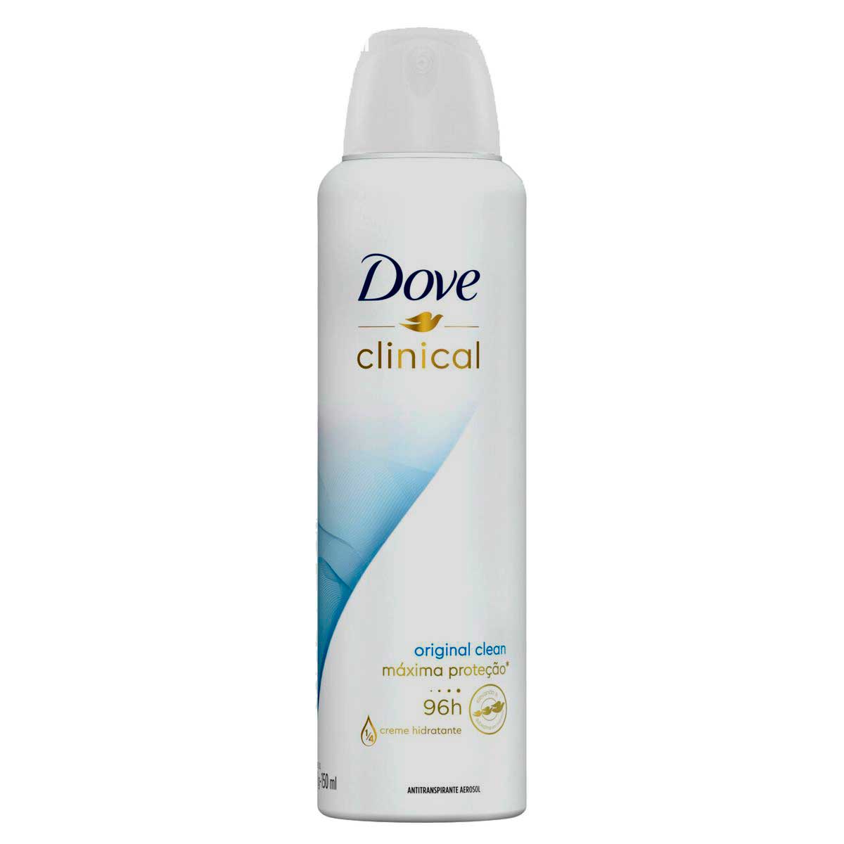 Desodorante Antitranspirante Aerosol Dove Clinical Original Clean 150ml