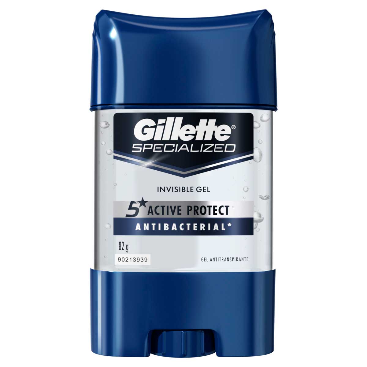 Desodorante Gel Antitranspirante Gillette Antibacterial 82g