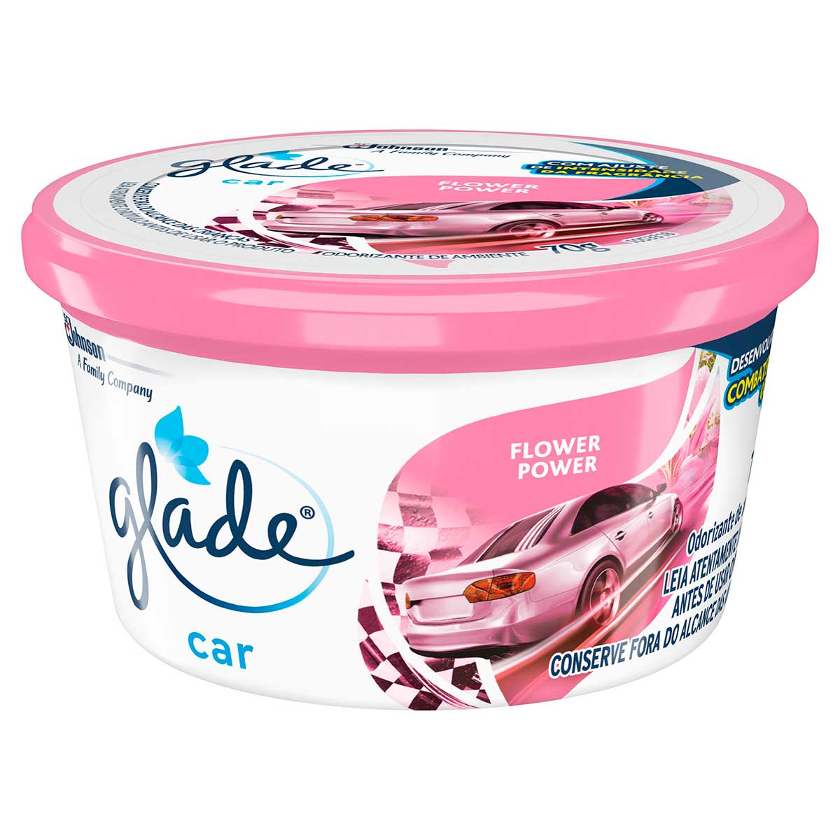 Desodorizador De Ambiente Glade Gel Car Flower Power 70g