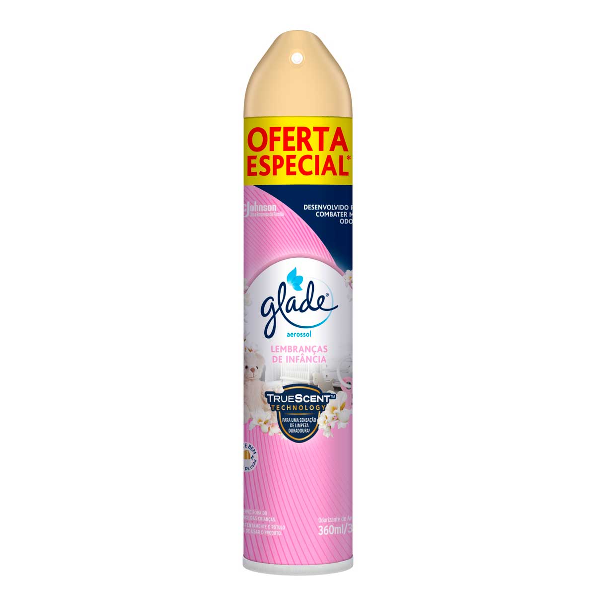 Desodorizador Glade Aerossol Lembrança de Infância 360 ml