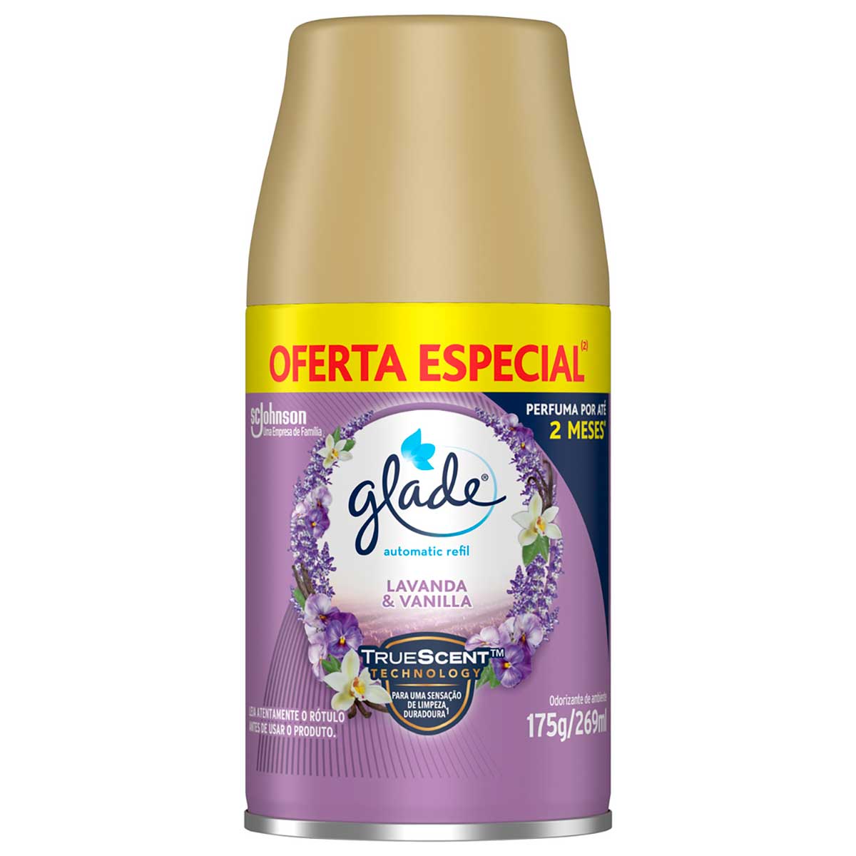 Desodorizador Glade Automatic Spray Refil Lavanda &amp; Baunilha 269 ml