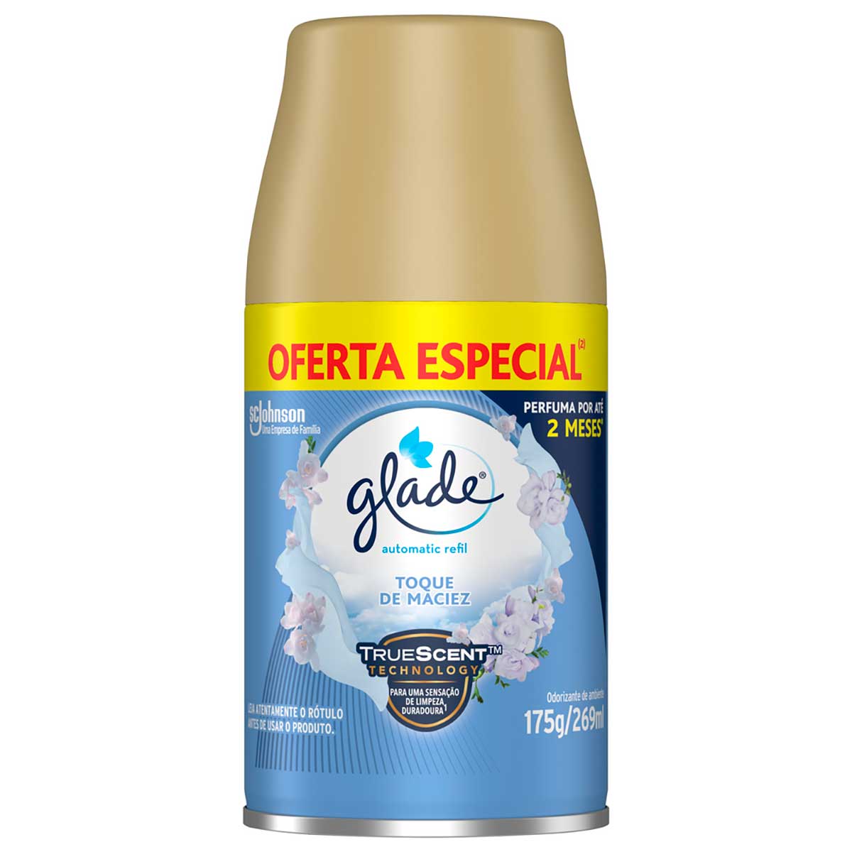 Desodorizador Glade Automatic Spray Refil Toque de Maciez 269ml