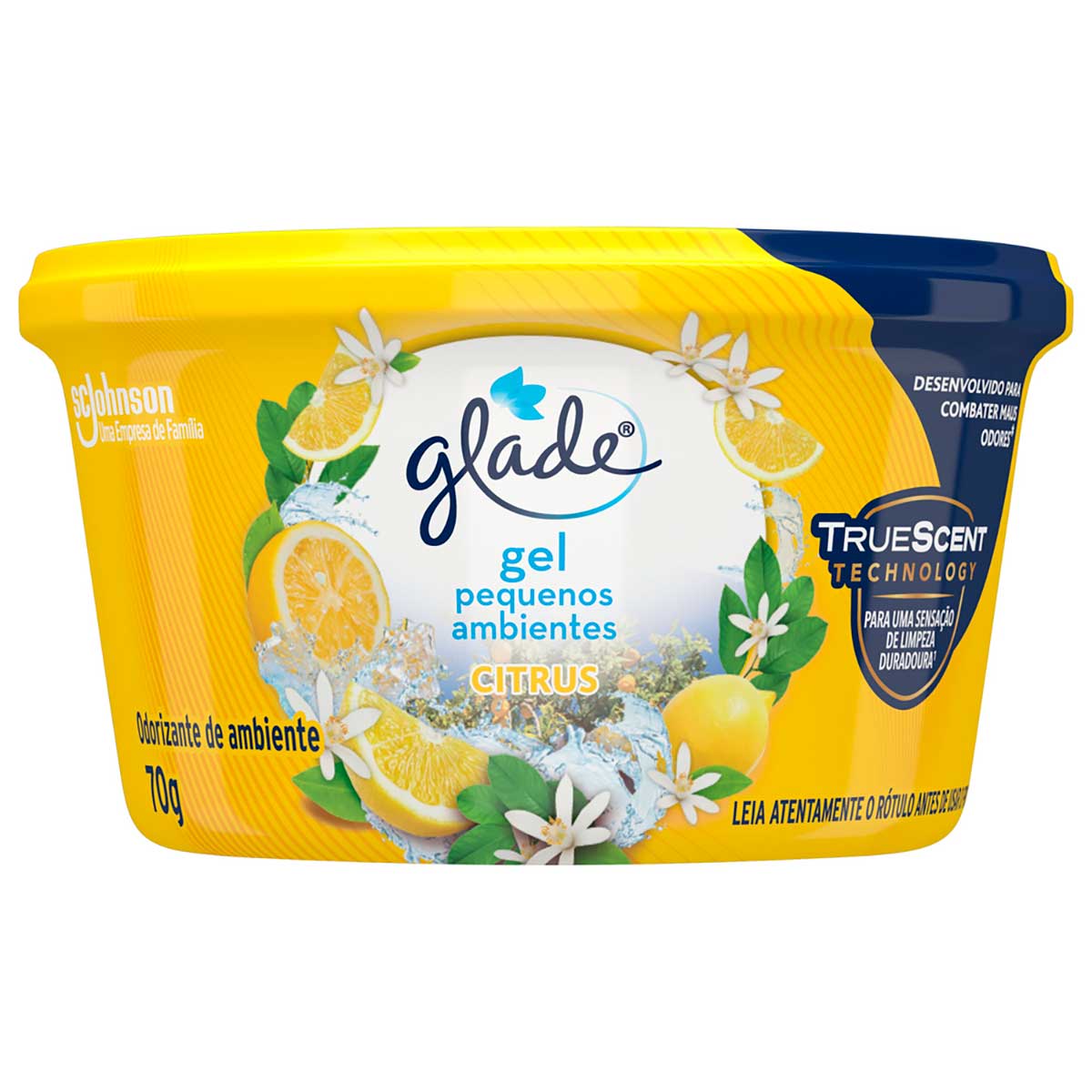 Desodorizador Glade Gel Pequenos Ambientes Citrus 70 g