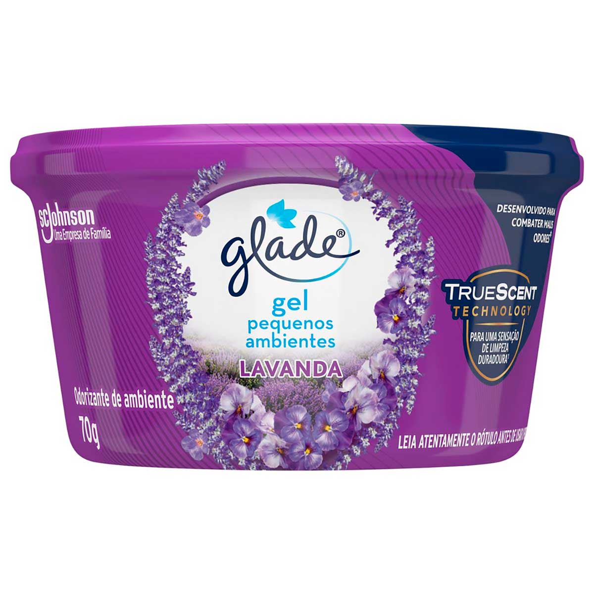 Desodorizador Glade Gel Pequenos Ambientes Lavanda 70 g