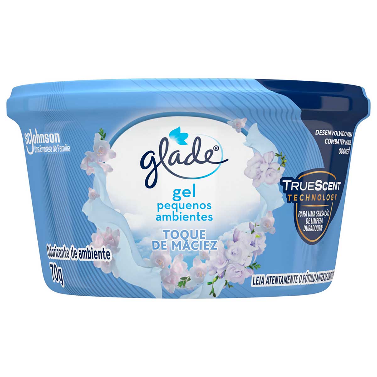 Desodorizador Glade Gel Pequenos Ambientes Toque de Maciez 70 g