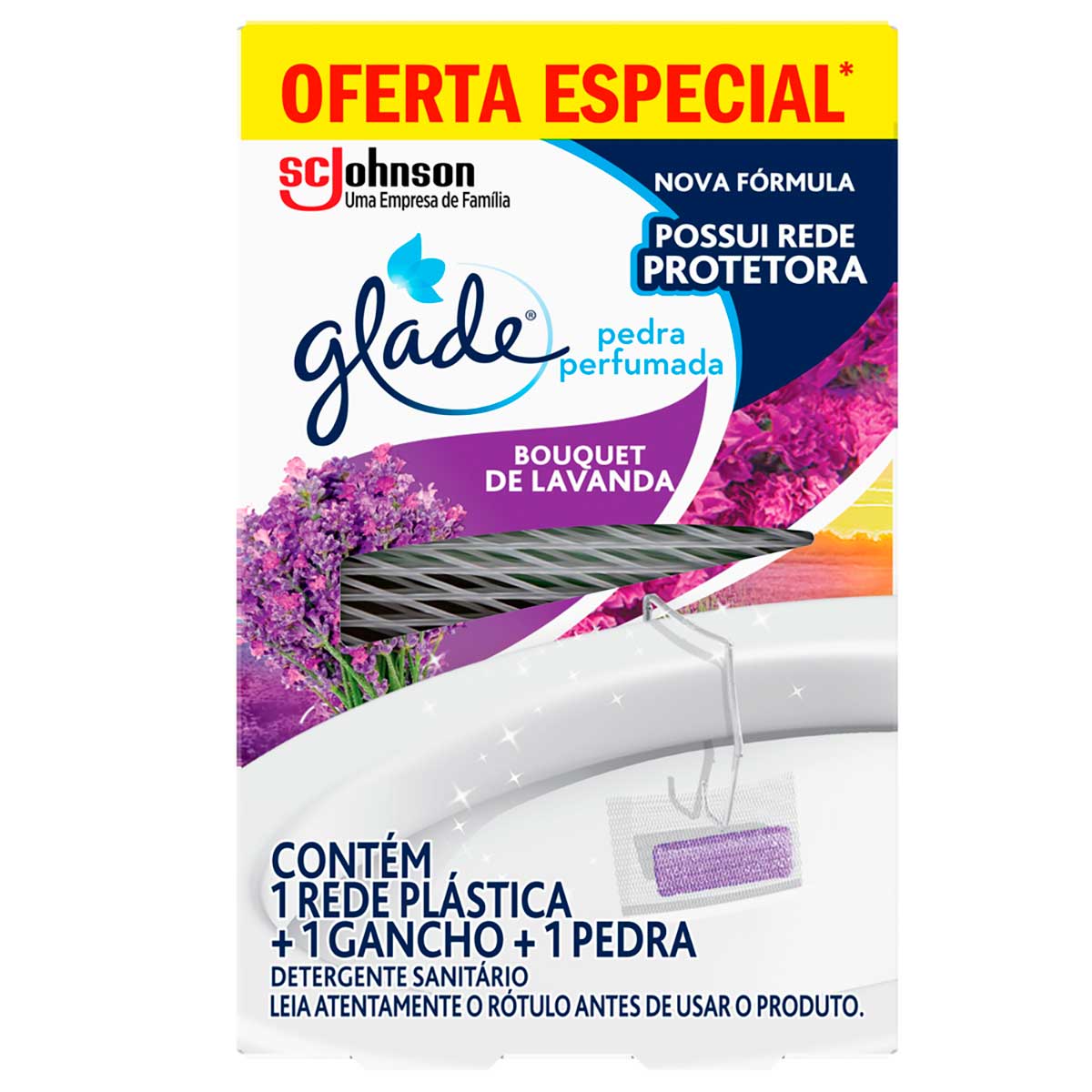 Desodorizador Sanitário Glade Pedra Lavanda com 25% desconto 25 g