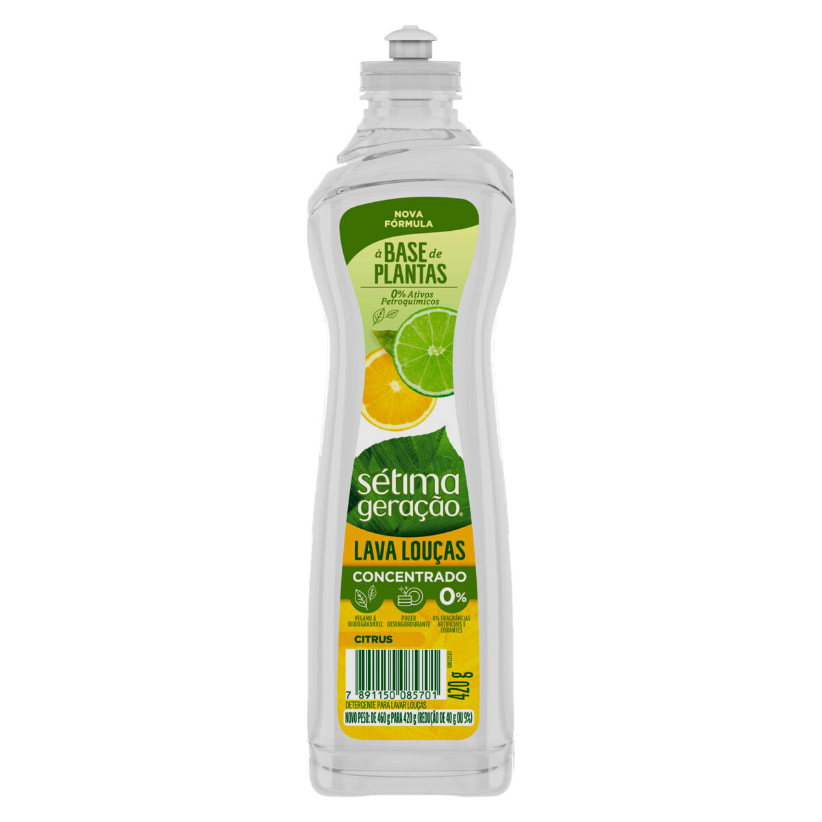 Detergente Concentrado Citrus para Louças Citros Sétima Geração 420 ml