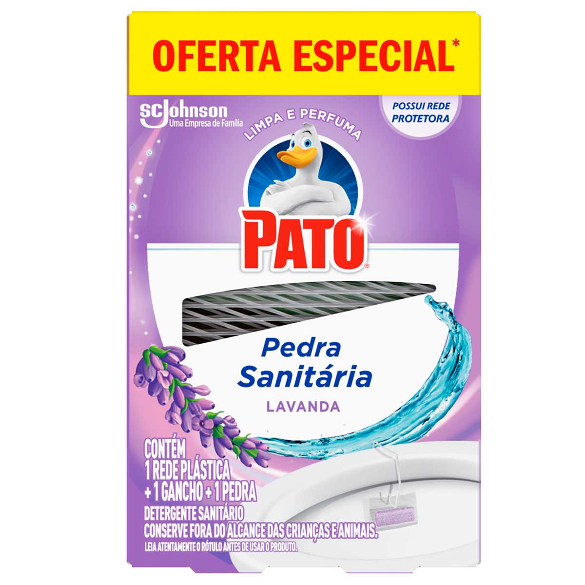 Detergente Sanitário Pedra Lavanda Pato Grátis 25% de Desc 1 Unidade