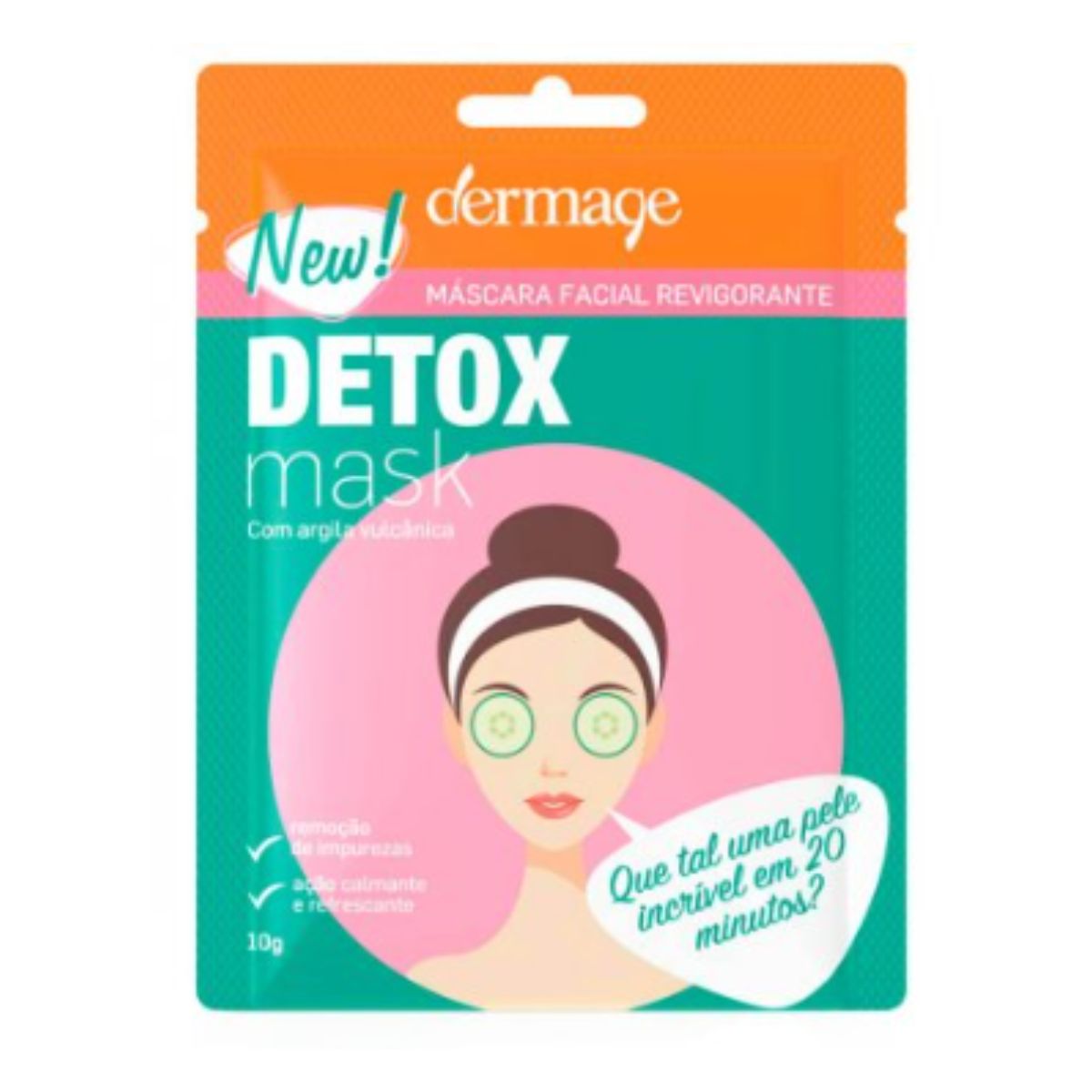 Máscara Facial Dermage Detox com 10 g