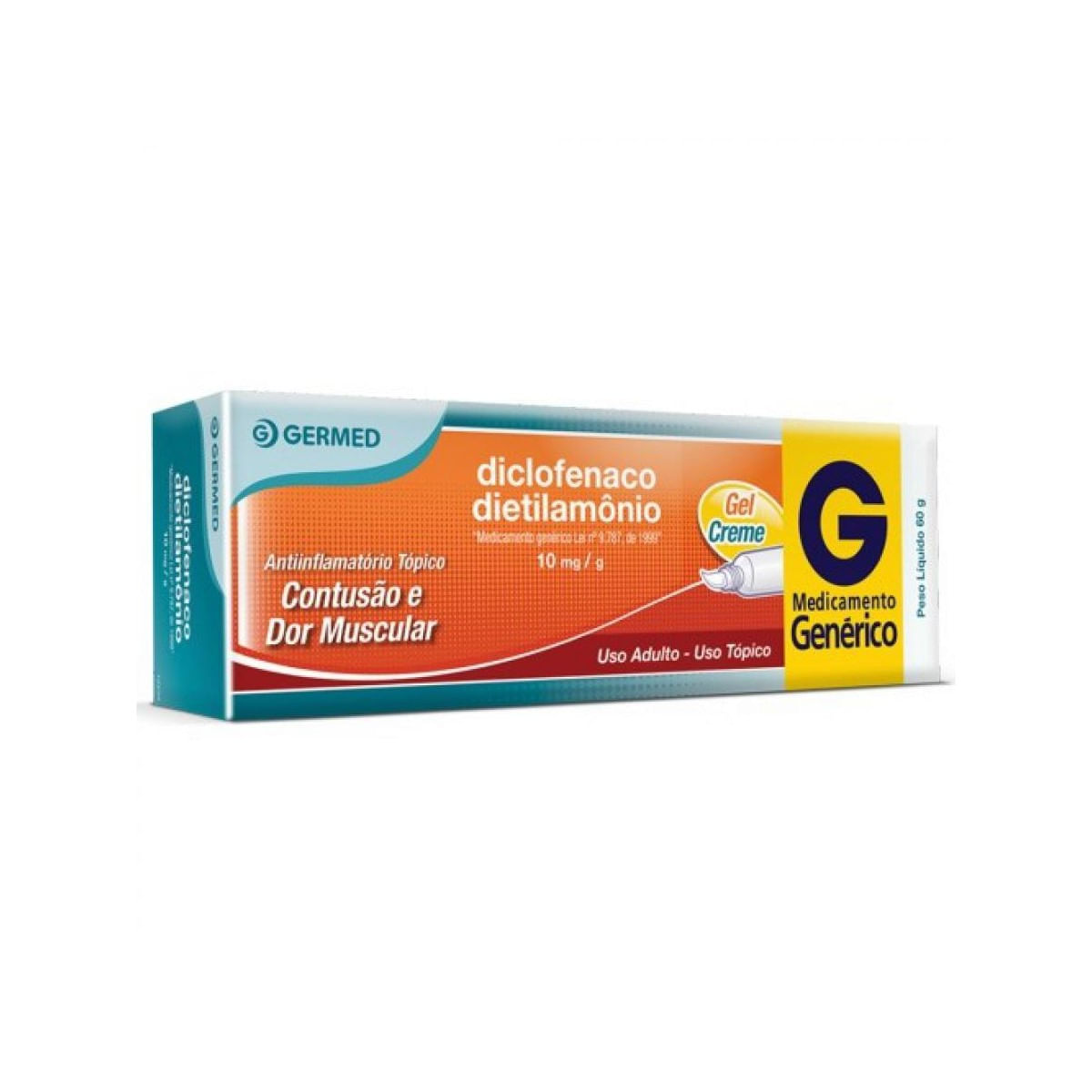 Diclofenaco Sódico em Gel Germed 60gr