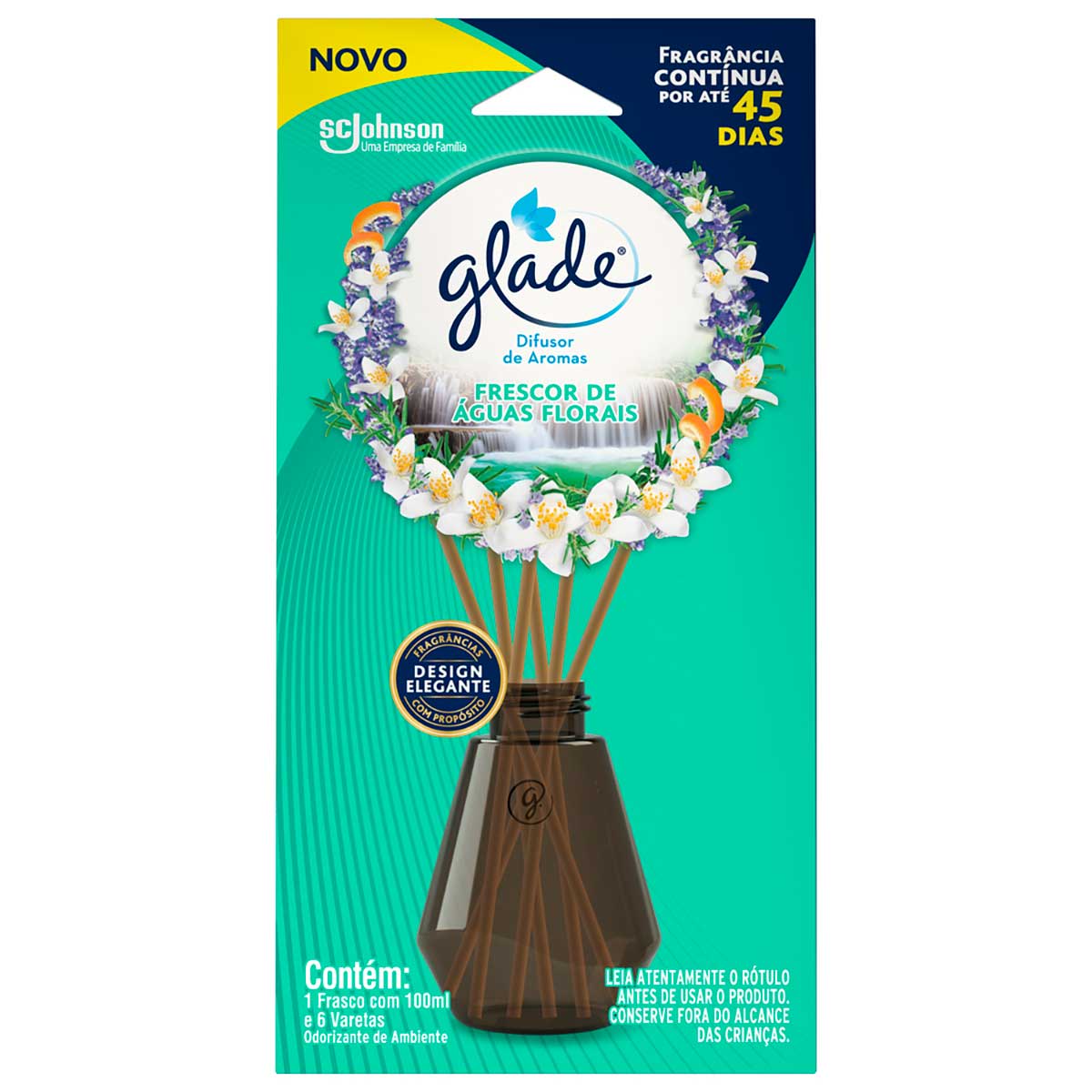 Difusor de Ambiente Glade Caixa Frescor de Águas Florais 100 ml