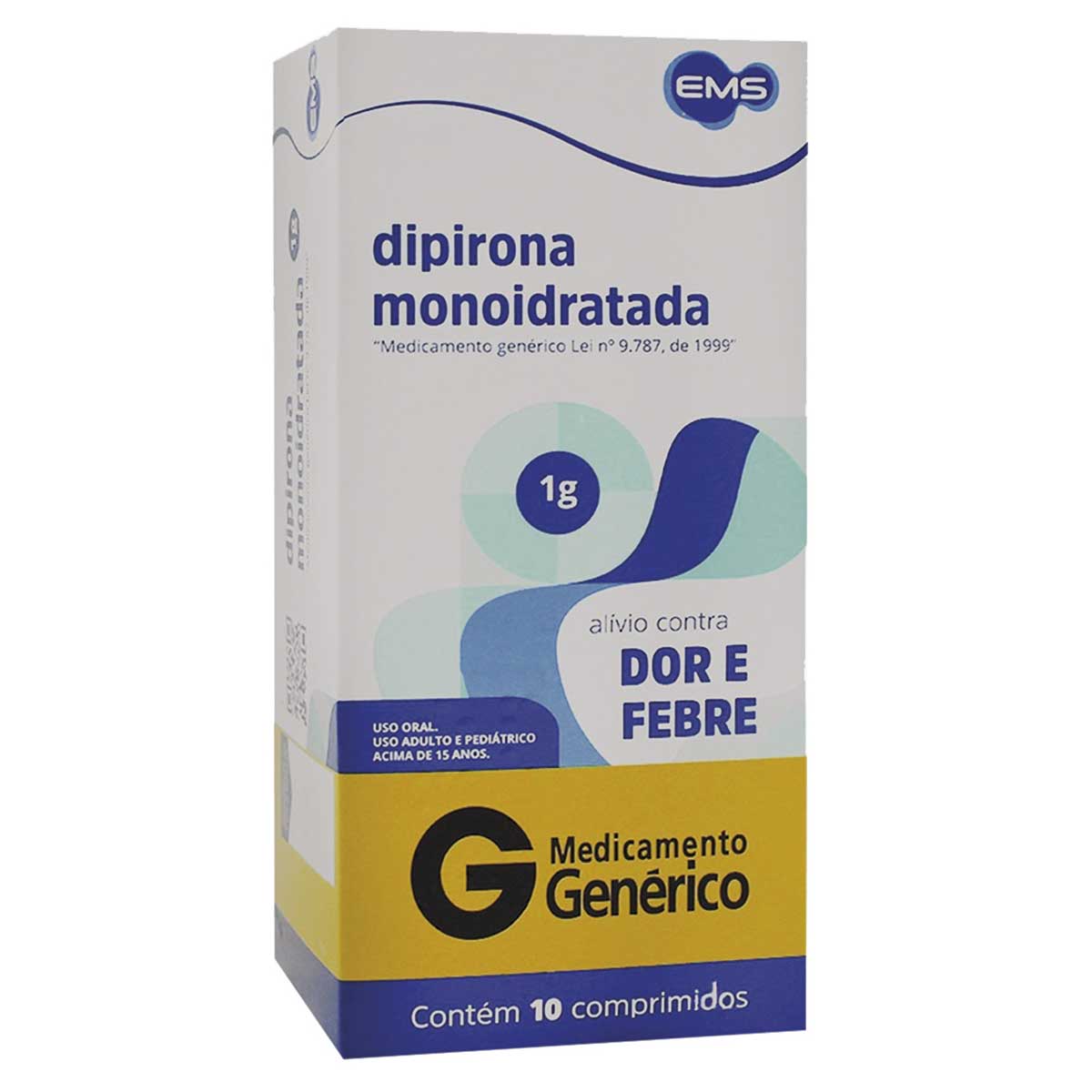 Dipirona Monoidratada 1g Com 10 Comprimidos