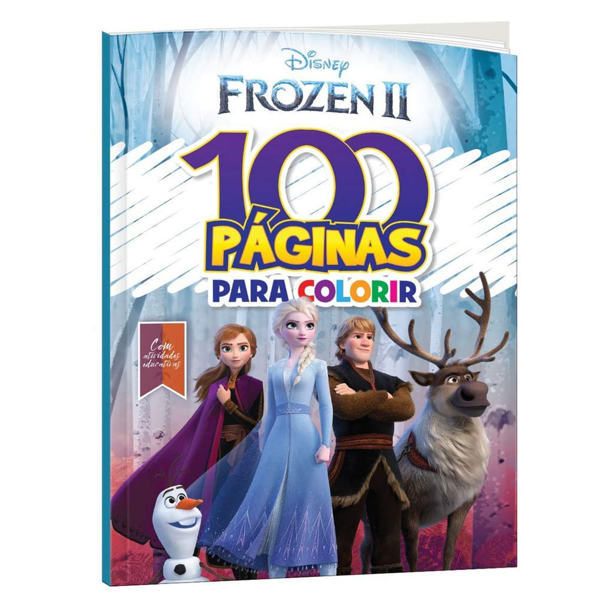 Livro Disney Frozen II 100 Páginhas para Colorir Esperto, Bicho 1ª Edição