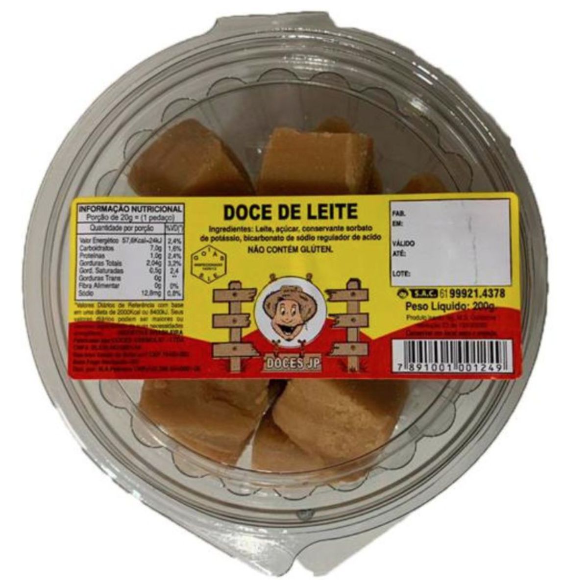 Doce De Leite Barra JP 200 g