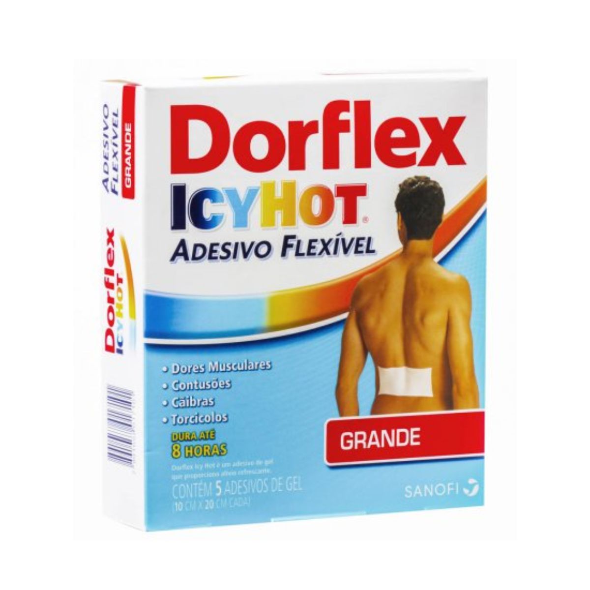 Dorflex Icy hot adesivos grandes com 5 unidades