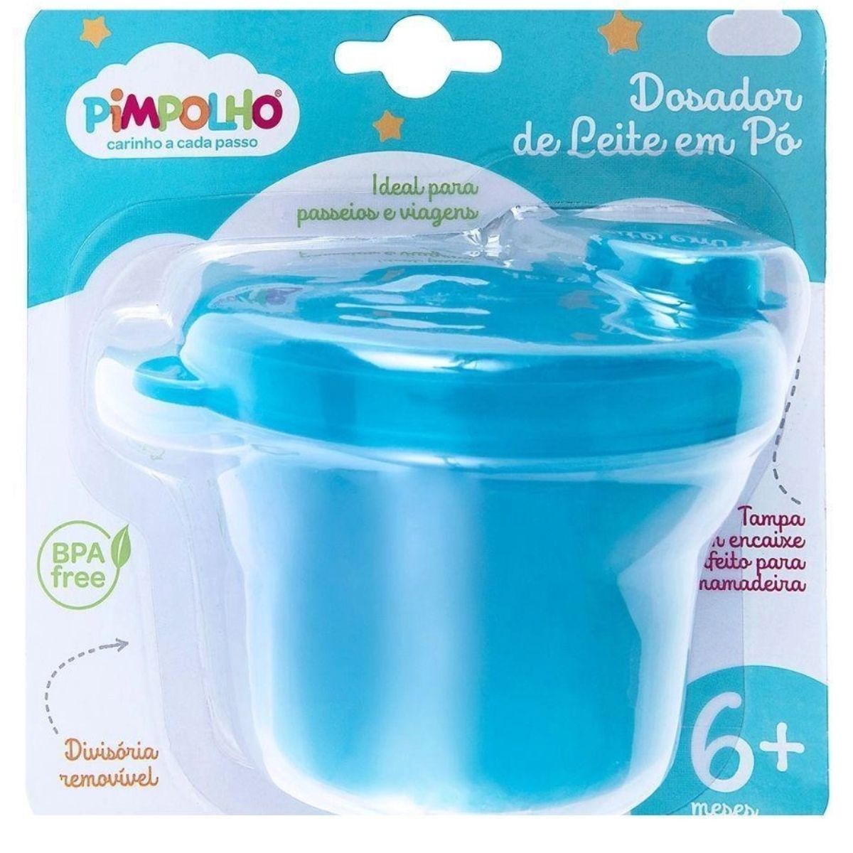 Dosador de Leite em Pó Bebê Pimpolho Azul