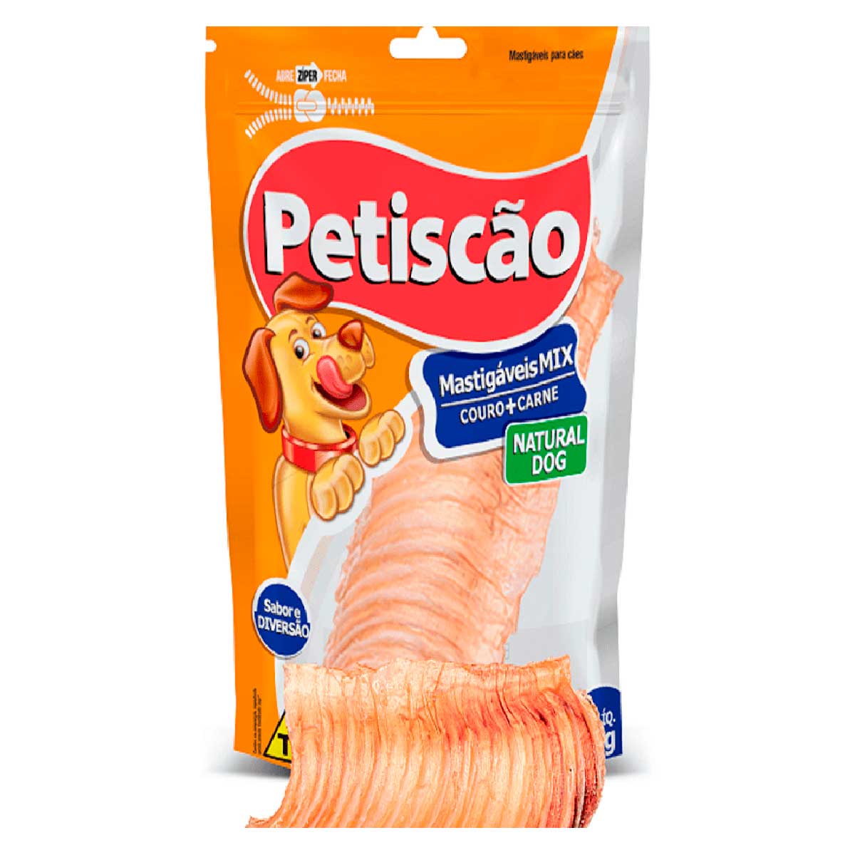 Petisco Dried Traquéia Bovina para Cães Adultos e Filhotes Petiscão 3 Unidades