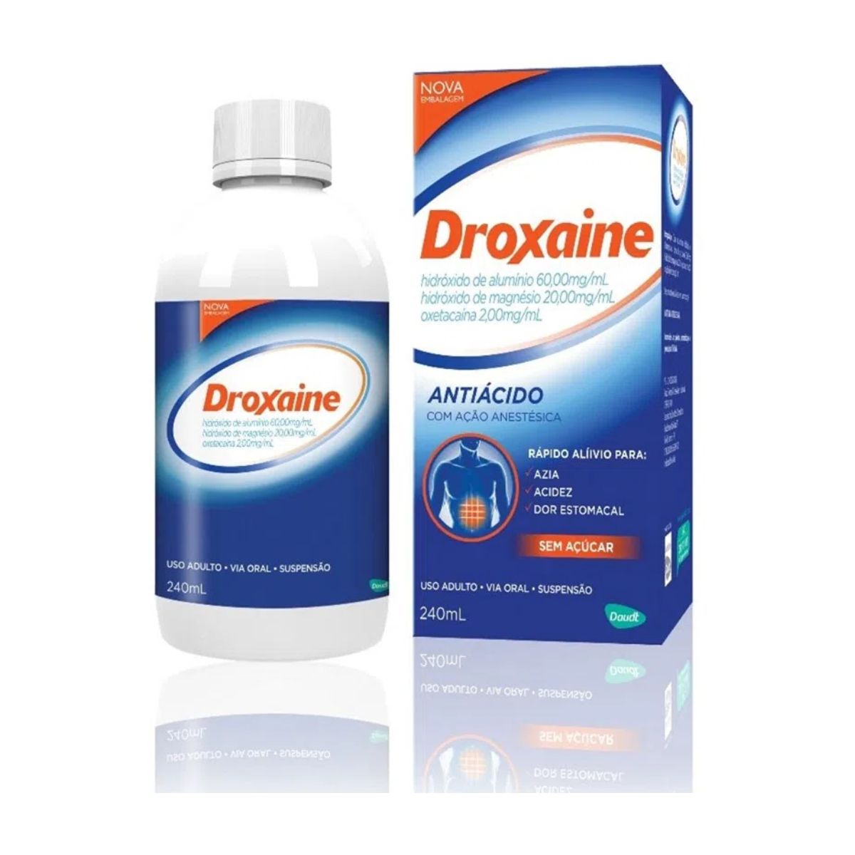 Droxaine suspensão oral com 240 ml