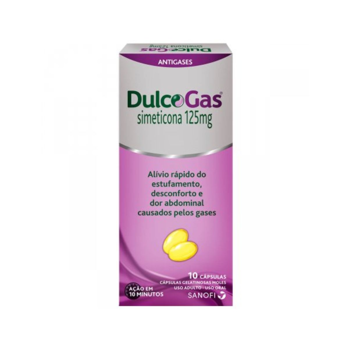 Dulcogas 125 mg com 10 comprimidos