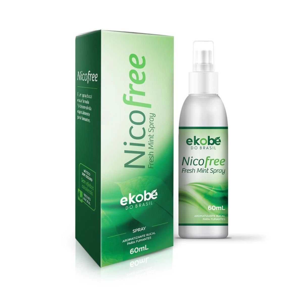 NicoFree Spray Aromatizante Bucal Ativos Naturais com 60 ml