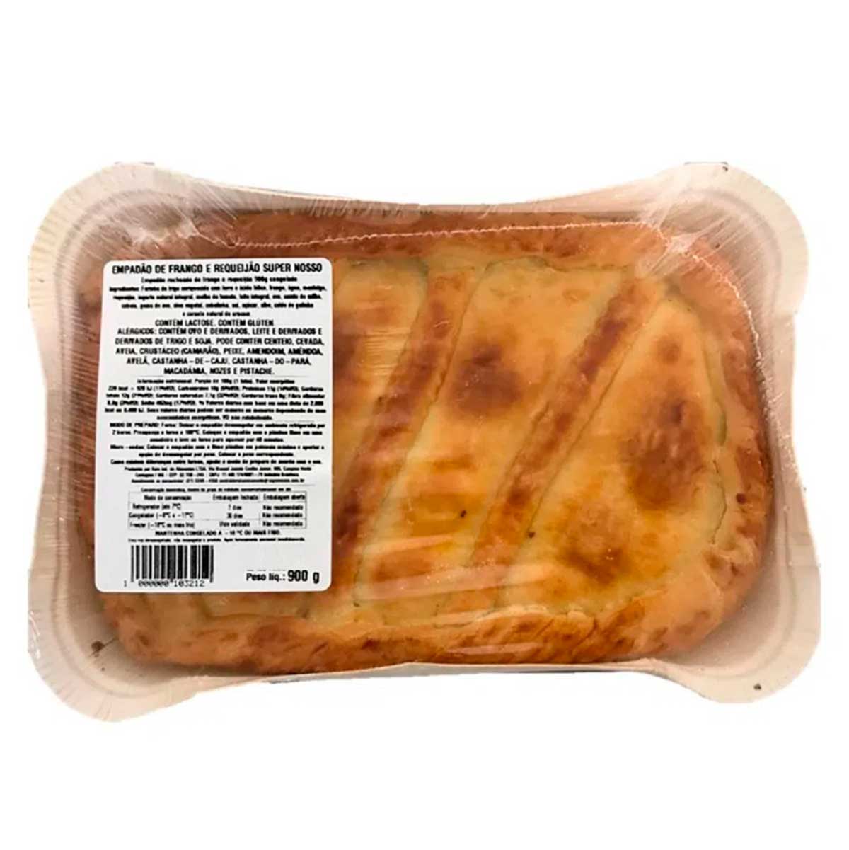 Empadão Frango com Requeijão Congelado Carrefour 900g