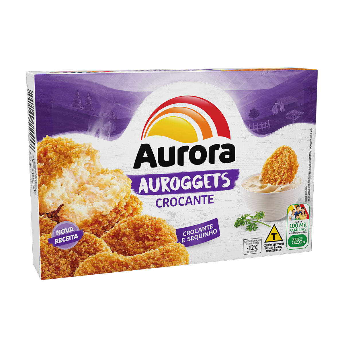 Empanado de Frango Crocante Aurora Auroggets 300 g