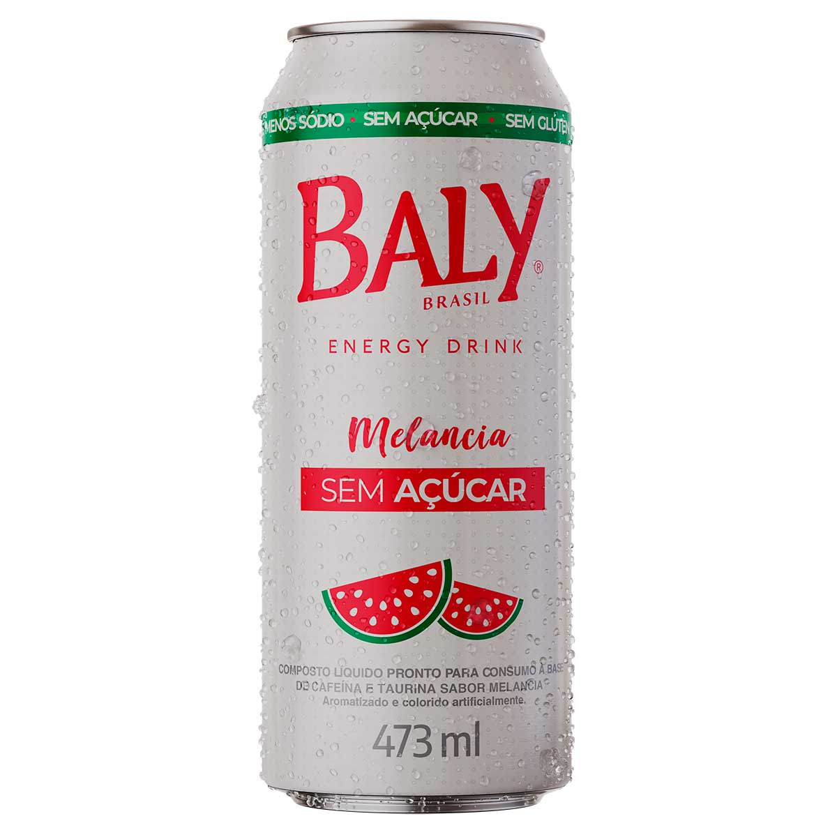 Energético Baly Melancia Sem Açúcar Lata 473ml