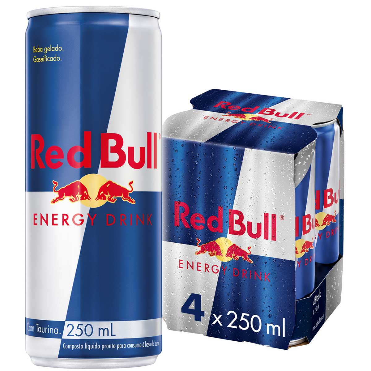 Energético Red Bull Energy Drink, 250 ml (4 latas)