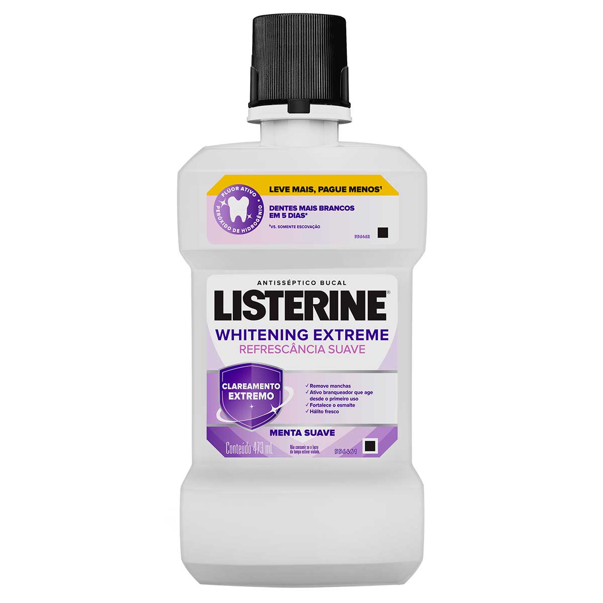 Enxaguante Bucal Clareador Dental Listerine Whitening Extreme 473ml