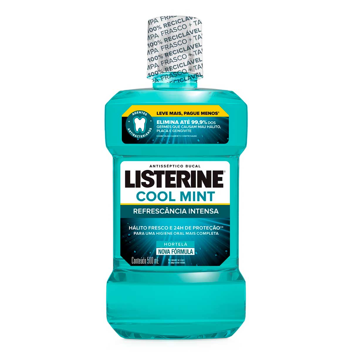 Enxaguante bucal Listerine cool mint com 500 ml