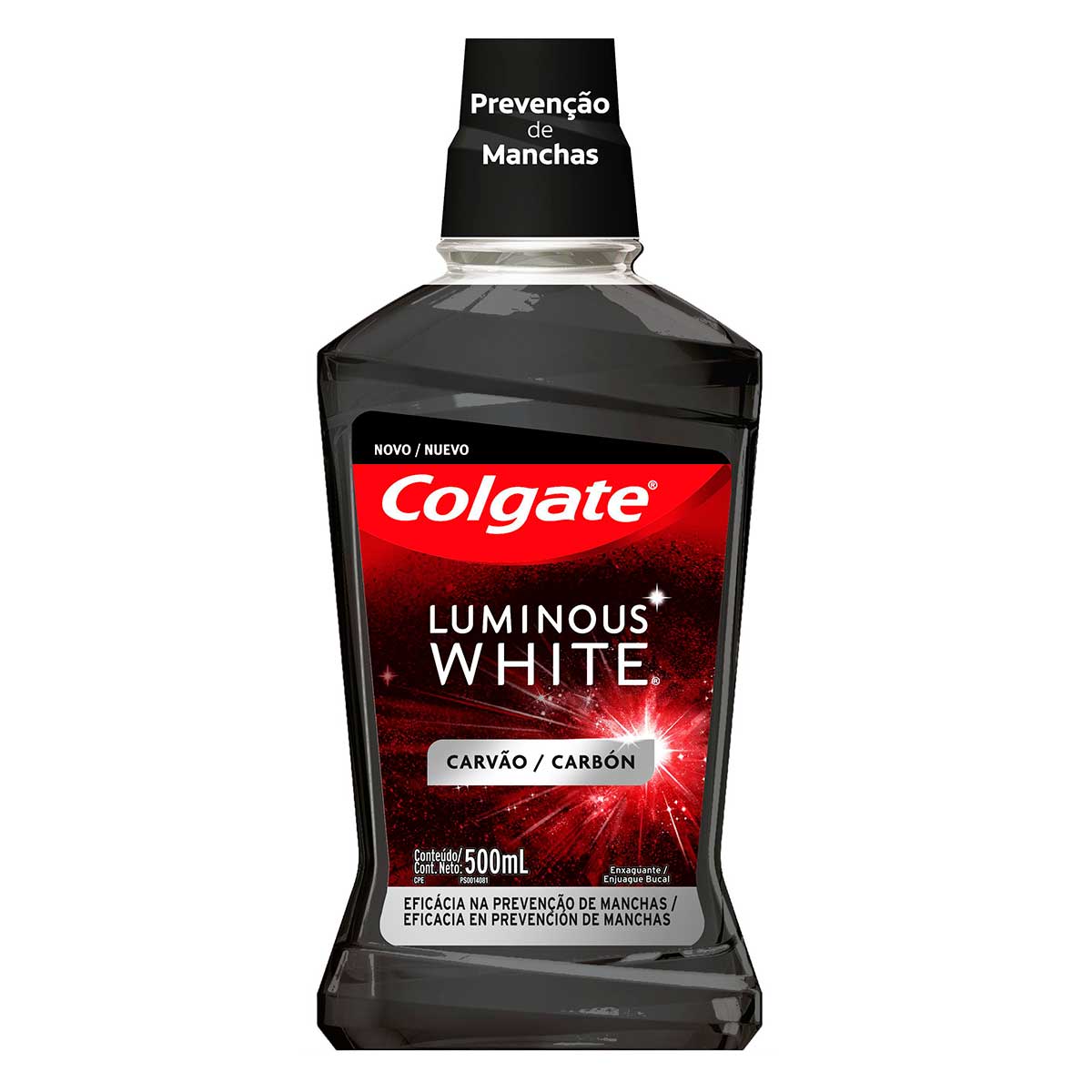 Enxaguante Bucal Para Clareamento Dental Colgate Luminous White Carvão 500ml