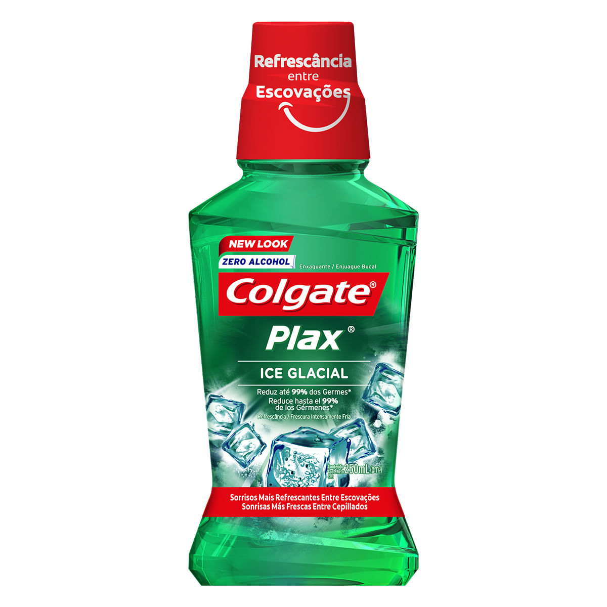 Enxaguante Bucal sem Álcool Colgate Plax Ice Glacial 250ml