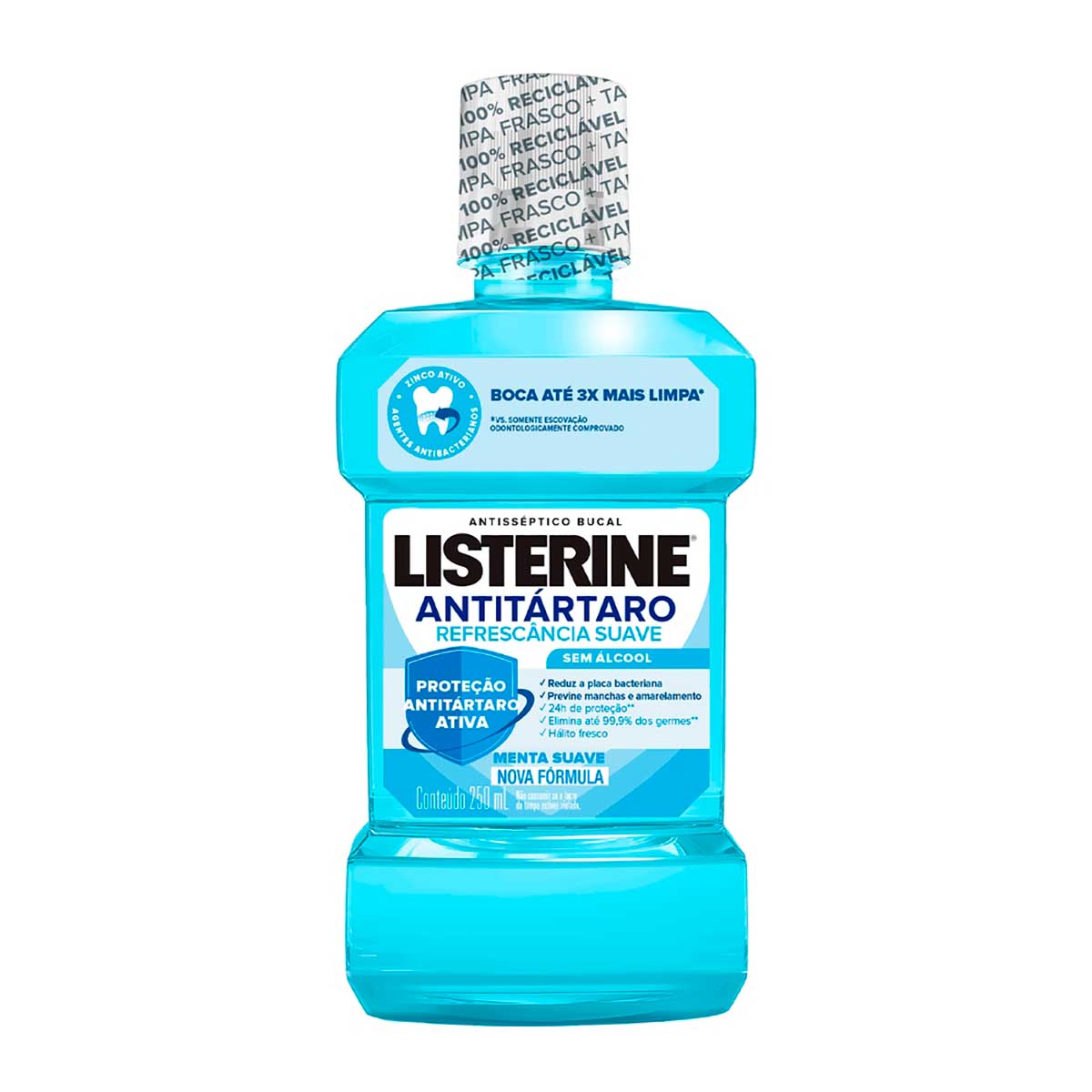 Enxaguante Bucal sem Álcool Listerine Antitártaro 250ml