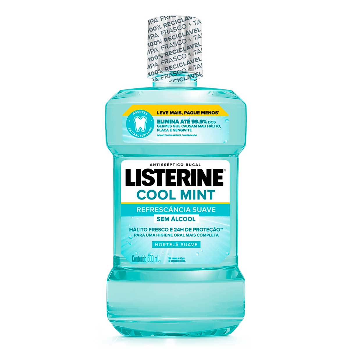 Enxaguante Bucal sem Álcool Listerine Cool Mint 500ml