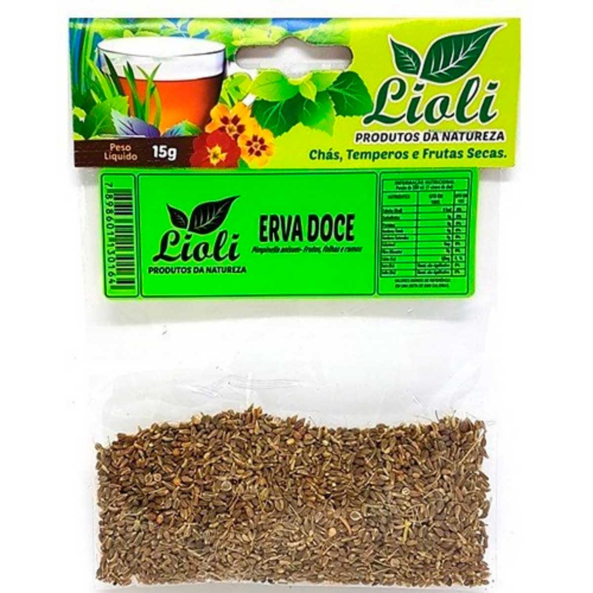 Erva Doce Lioli 15 g