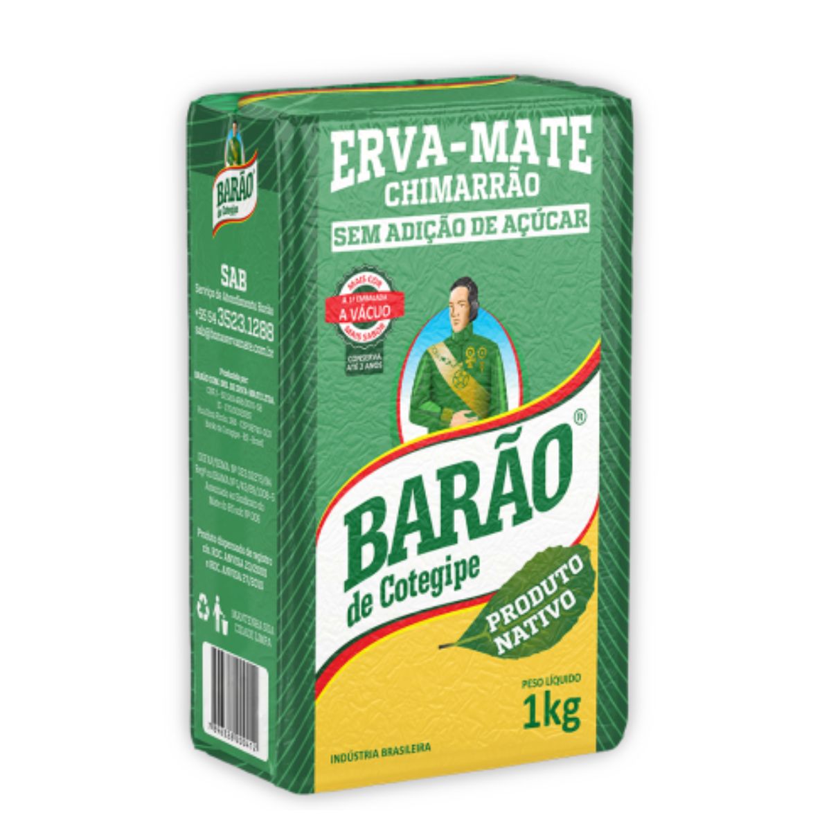 Erva Mate Nativa Vácuo Barão 1 kg