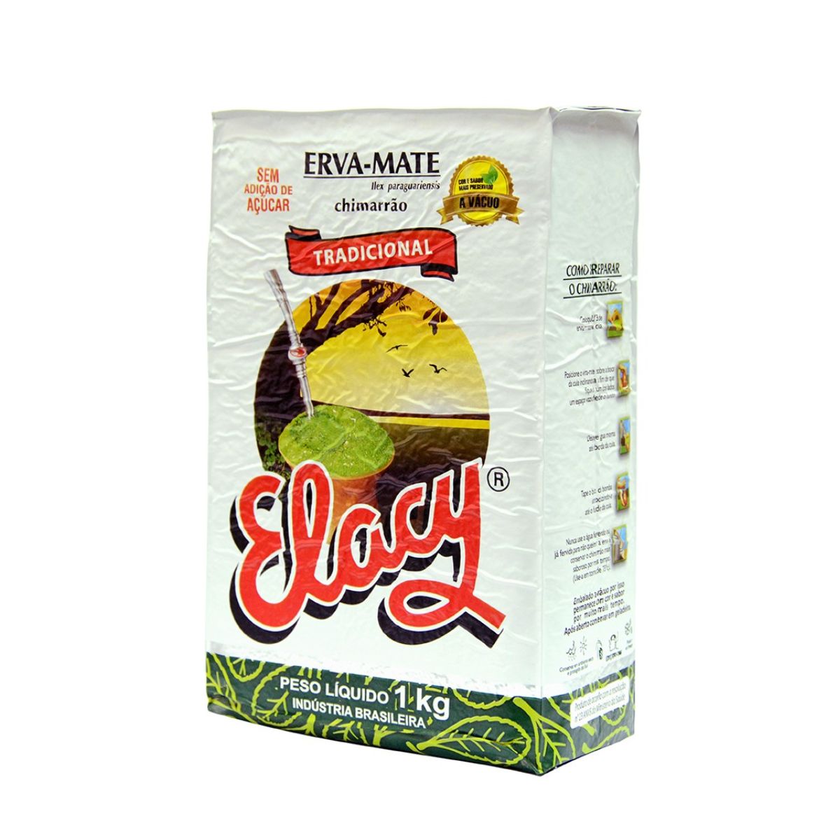 Chá Erva Mate Chim Tradicional Vácuo Elacy 1 kg