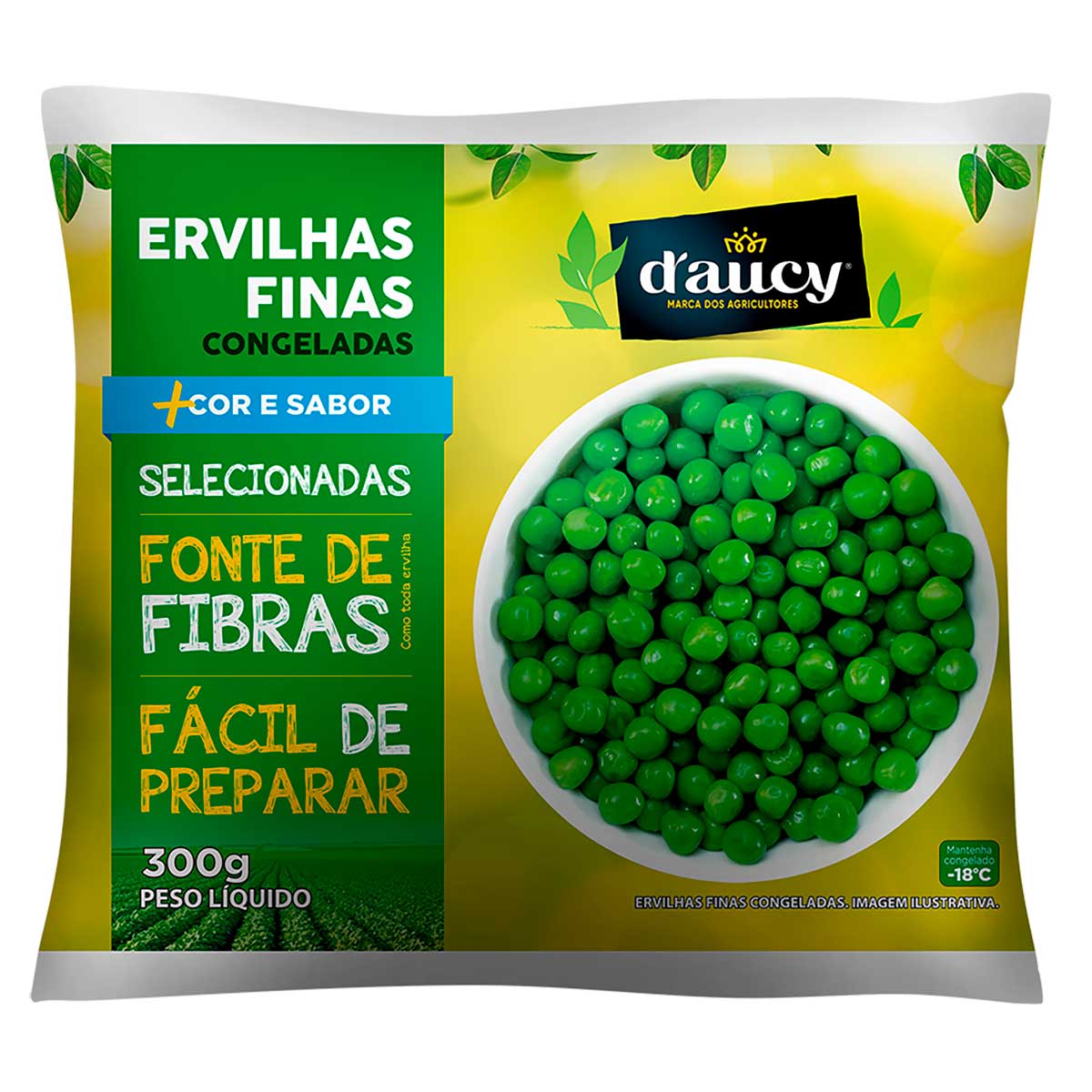 Ervilha Congelada Inteira Daucy Legumes 300g