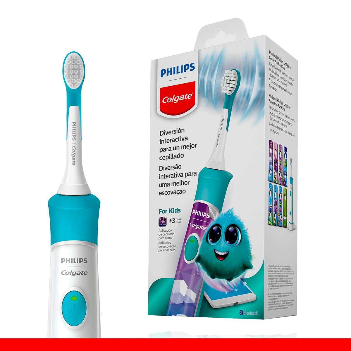 Escova de dente Elétrica Philips Colgate SonicPro Kids 1 unid