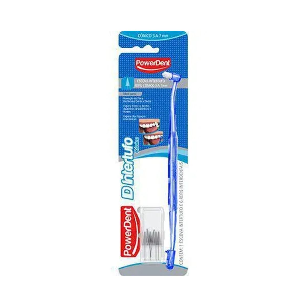 Escova Interdental PowerDent ID Cônica 3 a 7mm